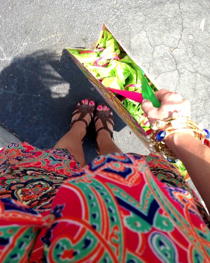 Lulu's Dress, Guess Wedges, and Lilly Ivory Bangles Silky Legs, Sally Hansen Nails, Energizer, Collective Bias, #MySummerLook, #shop