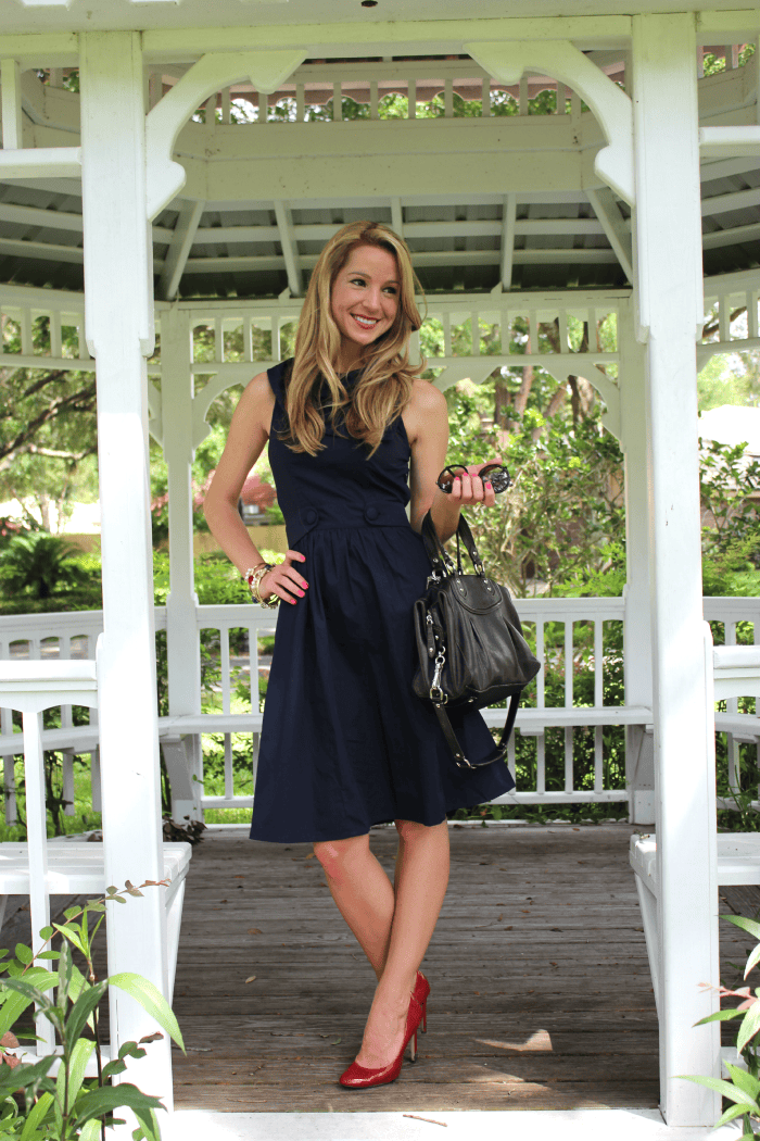 Jackie O-inspired 4th of July OOTD Jackie O, eShakti, Prep, OOTD