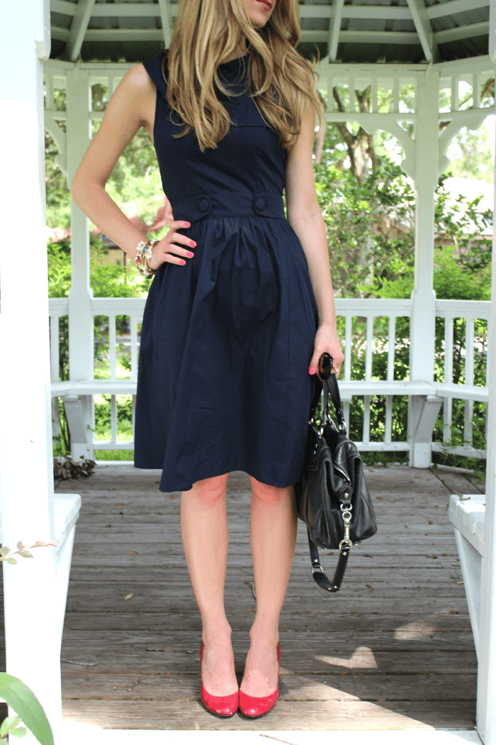 Jackie O-inspired 4th of July OOTD Jackie O, eShakti, Prep, OOTD, giveaway, Fantas-Eyes