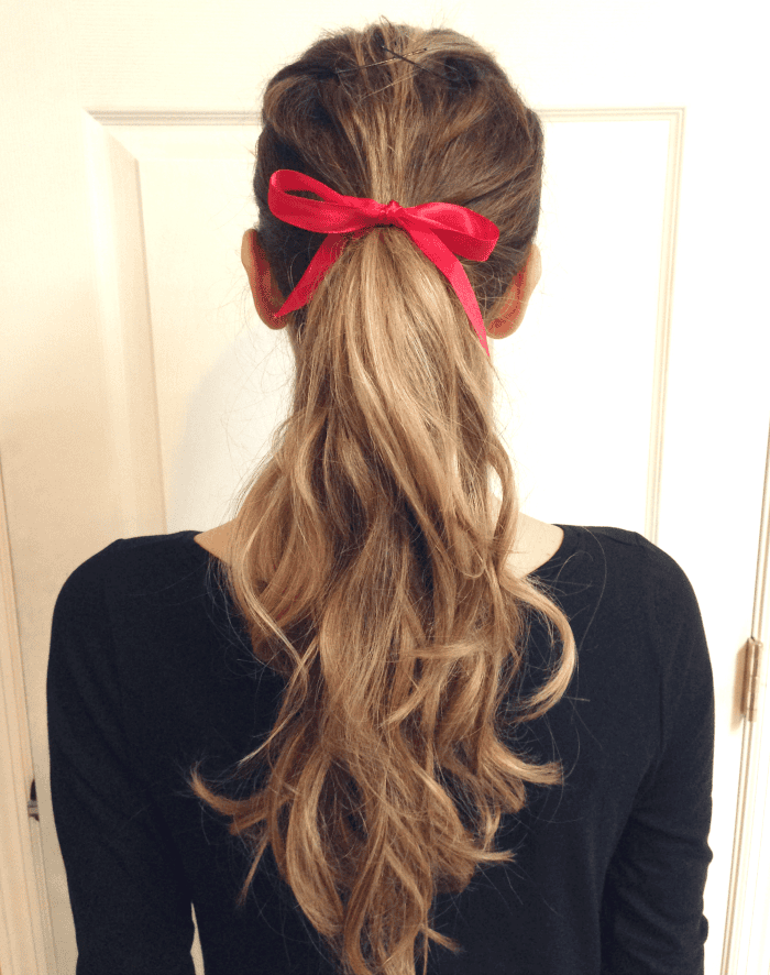 Dressed Up Low Pony for the Holidays Conair, Curl Secret, Infiniti Pro by Conair Curl Secret, #HeartMyHair, #ad