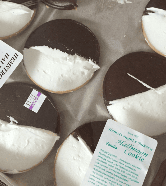 Hemstrought Bakery Half Moon Vanilla Cookies... the BEST. Utica, New York, Travel, Hemstrought Bakery, Half Moon Cookies