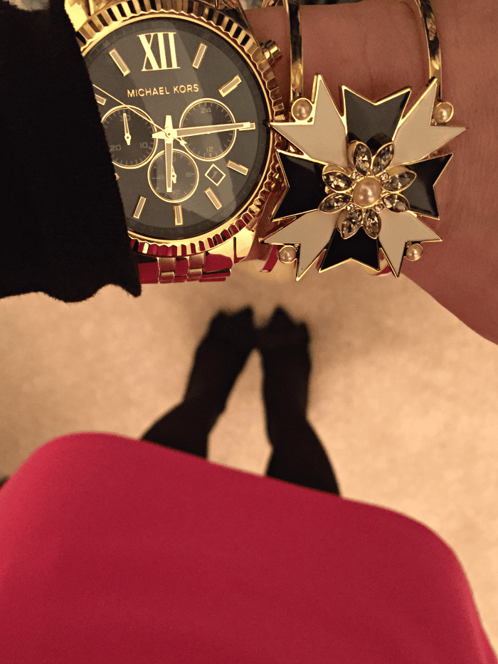 Pink and Black outfit combo! Love. New Year's, 2015, Washington DC, Middleburg, Virginia