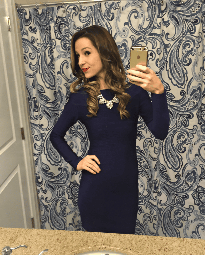 NYE Outfit New Year's, 2015, Washington DC, Middleburg, Virginia, The Kewl Shop, Bandage Dress