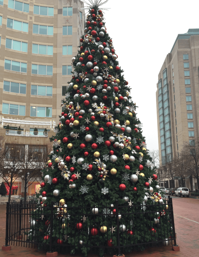 Reston Town Center Christmas Tree New Year's, 2015, Washington DC, Middleburg, Virginia, Reston Town Center