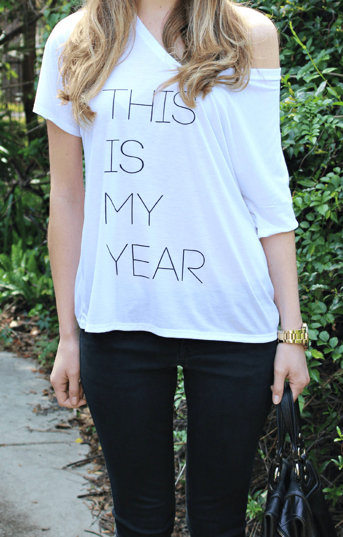 "This Is My Year" Tee from The Shine Project This Is My Year, The Shine Project