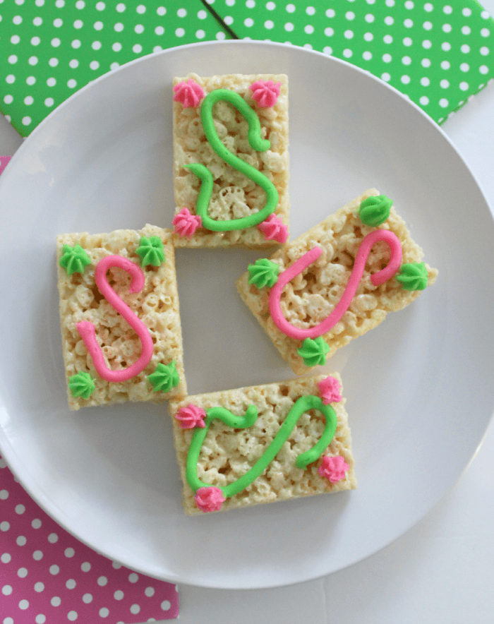Delicious Monogrammed Rice Kirspie Treats Rice Krispie Treats, Sweet Treats, Monogram