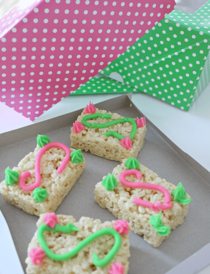 Monogrammed Rice Kirspie Treats Rice Krispie Treats, Sweet Treats, Monogram
