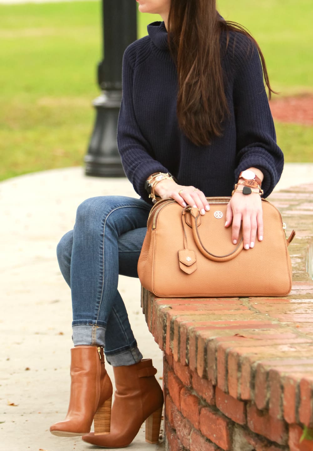 Coldwater Creek, Oversized Sweater, Navy Turtleneck, Stephanie Ziajka, Diary of a Debutante