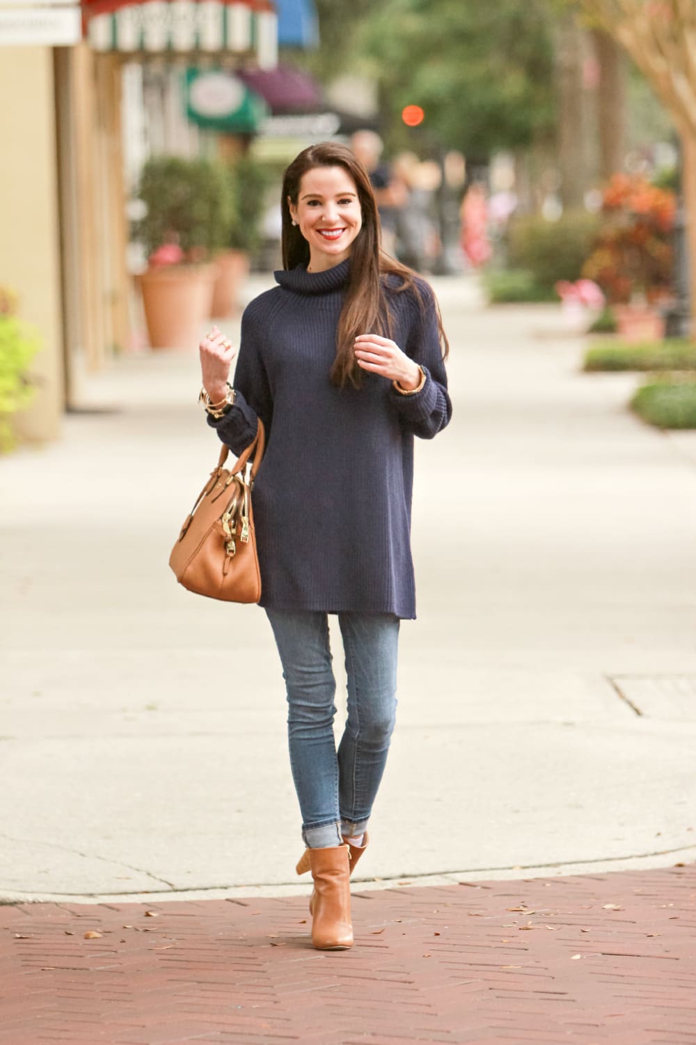 Coldwater Creek, Oversized Sweater, Navy Turtleneck, Stephanie Ziajka, Diary of a Debutante