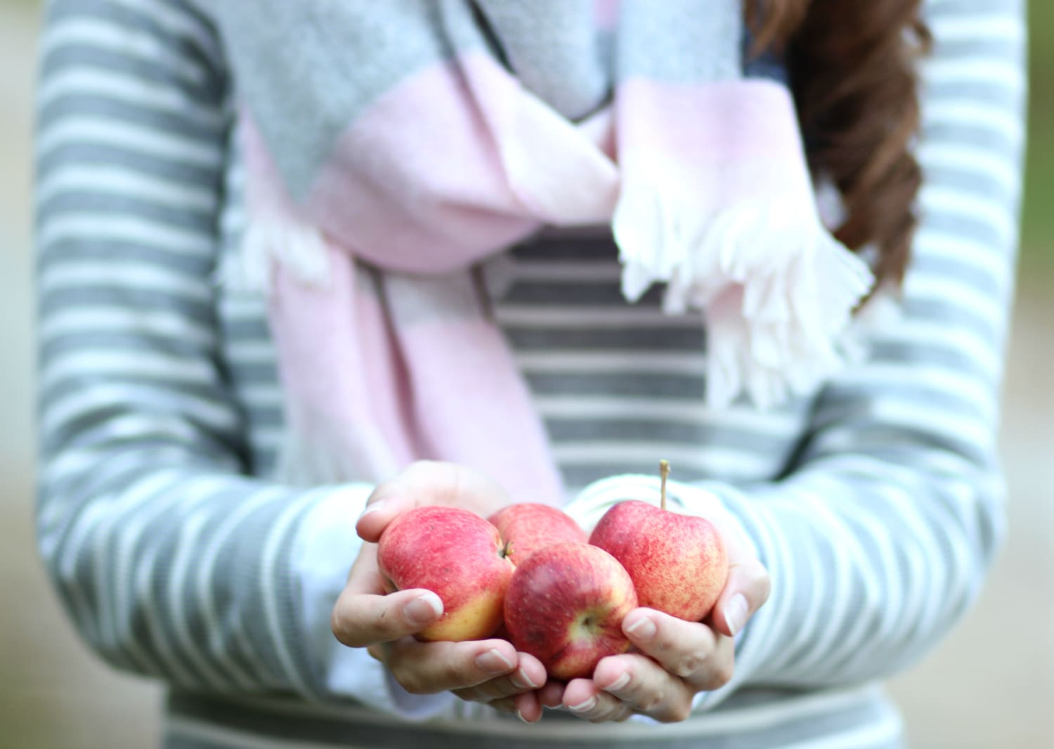 This cozy Breast Cancer Awareness striped blanket scarf from Talbots is as fabulous as it is philanthropic! 20% of net proceeds will benefit the NBCF. 