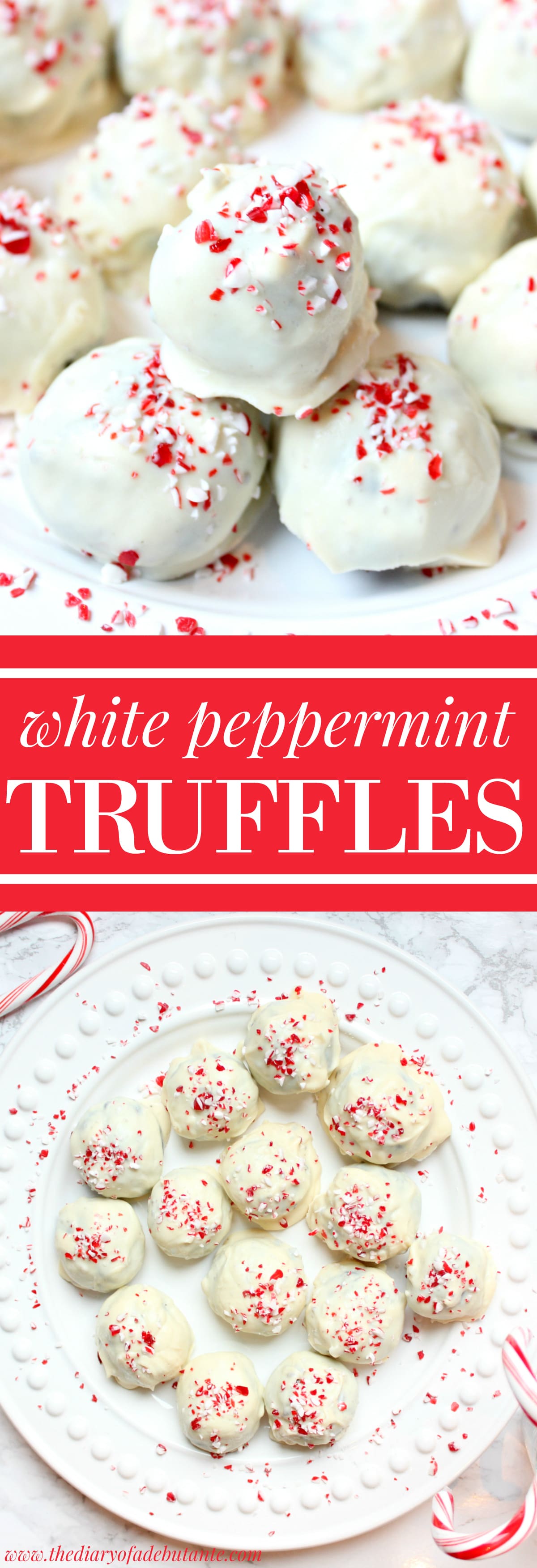 Peppermint no-bake Oreo truffles recipe by blogger Stephanie Ziajka on Diary of a Debutante Peppermint no-bake Oreo truffles recipe by blogger Stephanie Ziajka on Diary of a Debutante