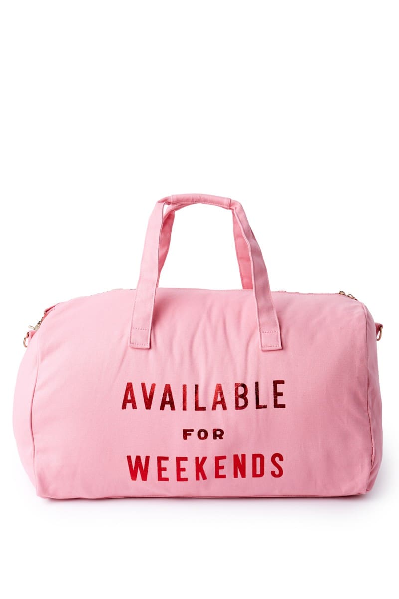 Available for Weekends weekend getaway bag featured in Holiday Gift Guide: Something for Everyone on Your List by guest poster the Red Dress Boutique on Diary of a Debutante Available for Weekends weekend getaway bag featured in Holiday Gift Guide: Something for Everyone on Your List by guest poster the Red Dress Boutique on Diary of a Debutante