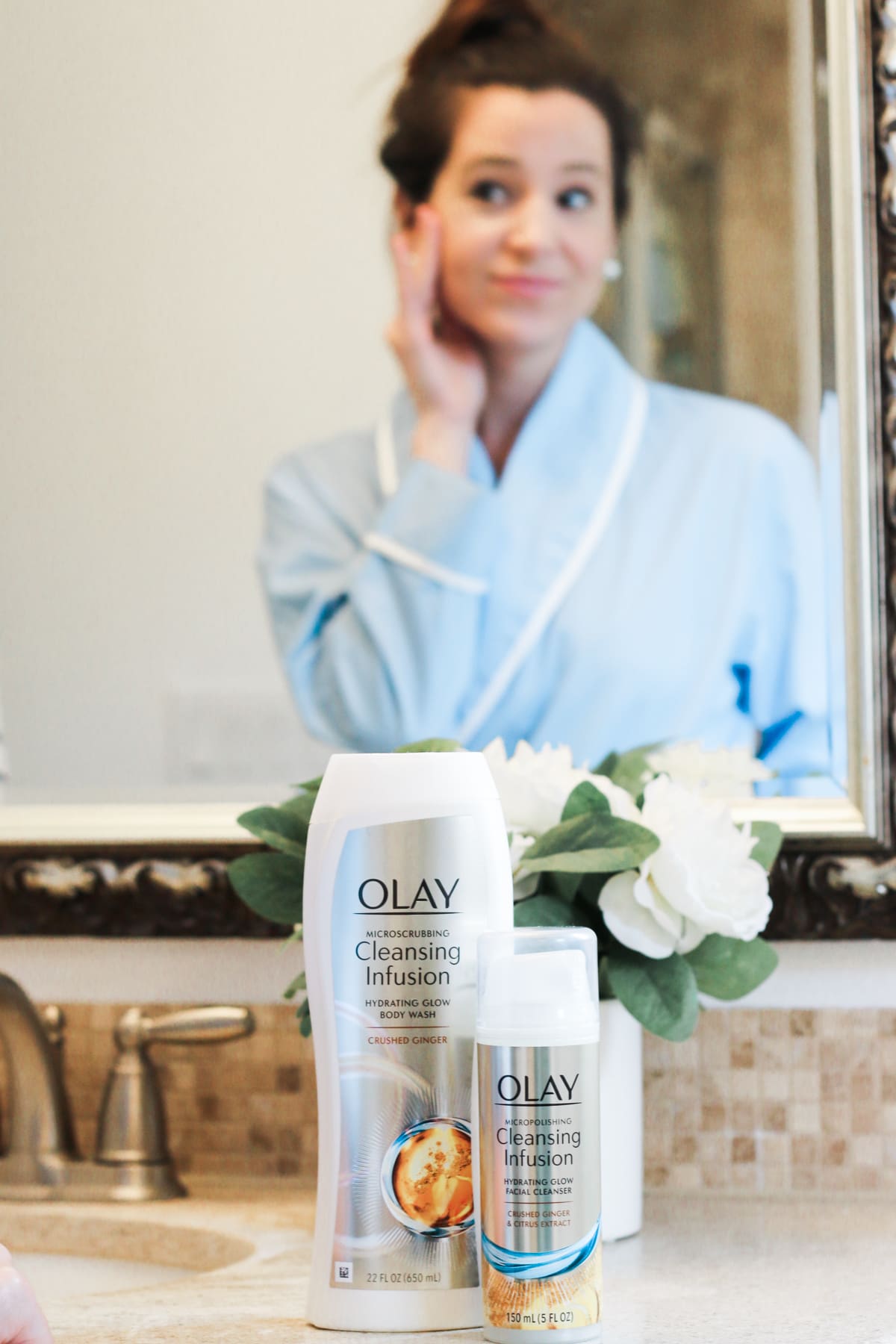 Olay Cleansing Infusions review, How to Get Glowing Spring Skin with Olay Cleansing Infusions by fashion and southern lifestyle blogger Stephanie Ziajka, Olay Micropolishing Cleansing Infusion Hydrating Glow Facial Cleanser with Crushed Ginger and Citrus Extract, Olay Microscrubbing Cleansing Infusion Hydrating Glow Body Wash with Crushed Ginger Olay Cleansing Infusions review, How to Get Glowing Spring Skin with Olay Cleansing Infusions by fashion and southern lifestyle blogger Stephanie Ziajka, Olay Micropolishing Cleansing Infusion Hydrating Glow Facial Cleanser with Crushed Ginger and Citrus Extract, Olay Microscrubbing Cleansing Infusion Hydrating Glow Body Wash with Crushed Ginger