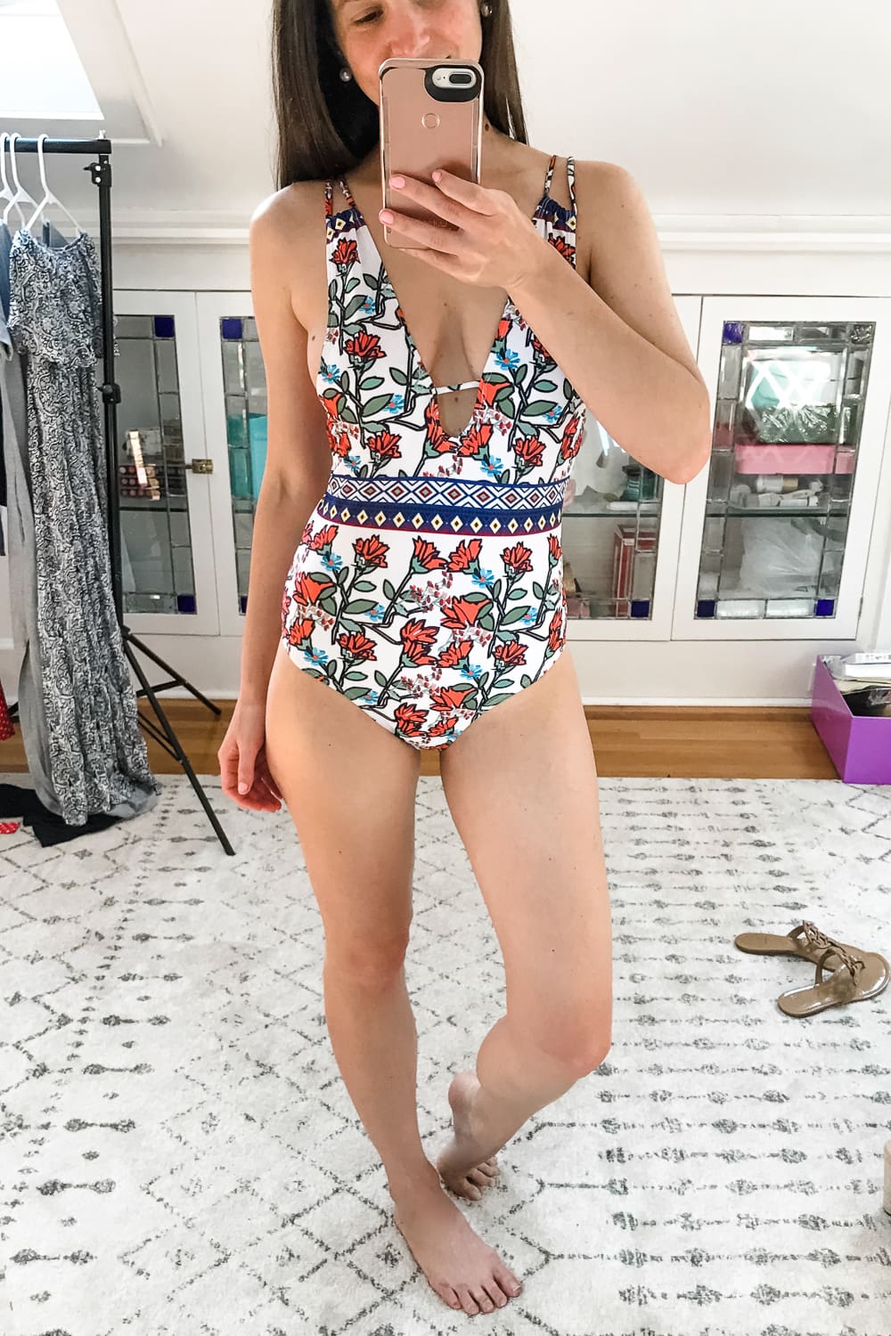 CUPSHE Vintage Blossoms One Piece Swimsuit on Amazon, Amazon Summer Try-On Haul and Style Picks by popular affordable fashion blogger Stephanie Ziajka from Diary of a Debutante CUPSHE Vintage Blossoms One Piece Swimsuit on Amazon, Amazon Summer Try-On Haul and Style Picks by popular affordable fashion blogger Stephanie Ziajka from Diary of a Debutante