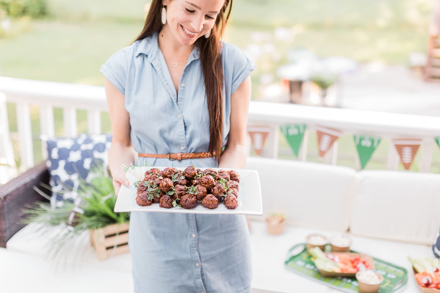 Game Day oven baked meatball recipe from blogger Stephanie Ziajka on Diary of a Debutante Game Day oven baked meatball recipe from blogger Stephanie Ziajka on Diary of a Debutante