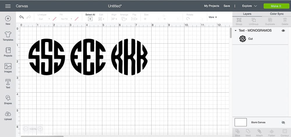 Best circle monogram font for Cricut shared by DIY blogger Stephanie Ziajka of Diary of a Debutante