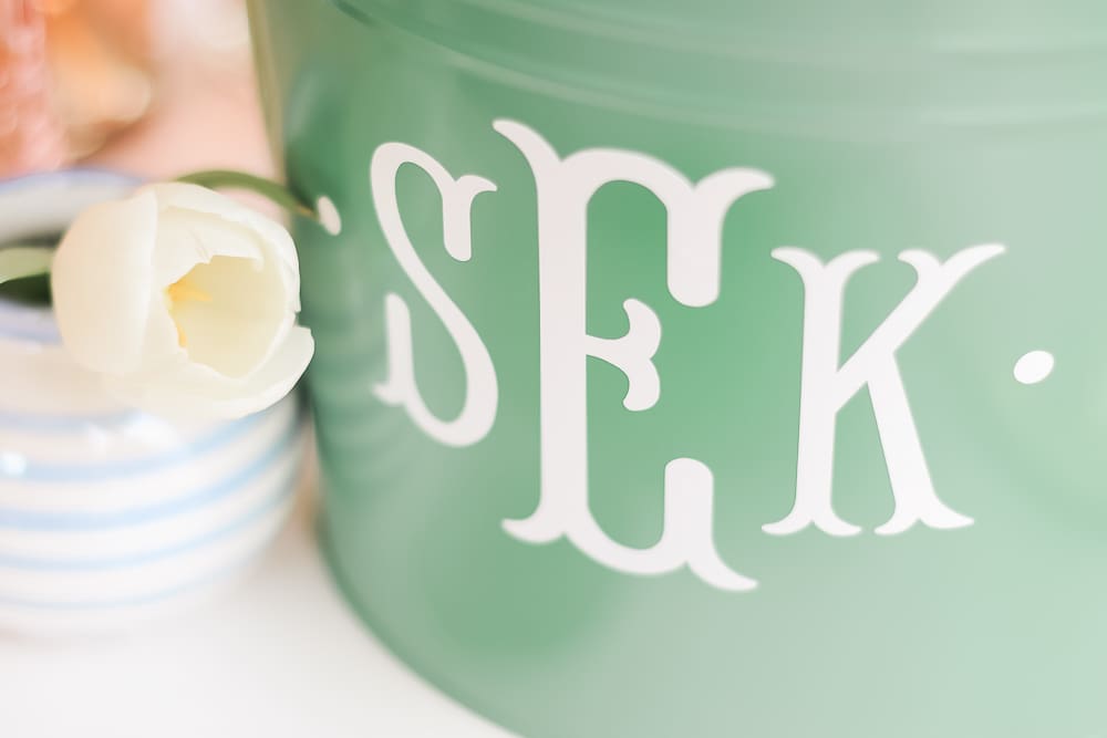 How to create your own monogram in Cricut Design Space by DIY blogger Stephanie Ziajka on Diary of a Debutante