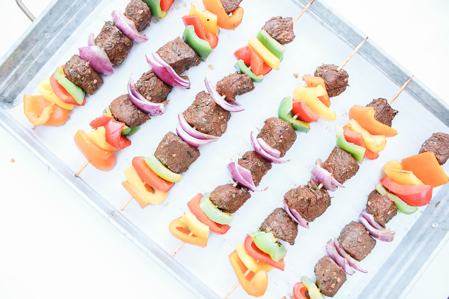 Blogger Stephanie Ziajka shows how to make steak kabobs in oven on Diary of a Debutante Blogger Stephanie Ziajka shows how to make steak kabobs in oven on Diary of a Debutante