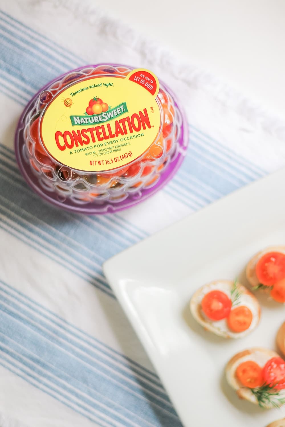 Southern lifestyle blogger Stephanie Ziajka uses NatureSweet Constellation tomatoes to create an easy summer starter on Diary of a Debutante Southern lifestyle blogger Stephanie Ziajka uses NatureSweet Constellation tomatoes to create an easy summer starter on Diary of a Debutante