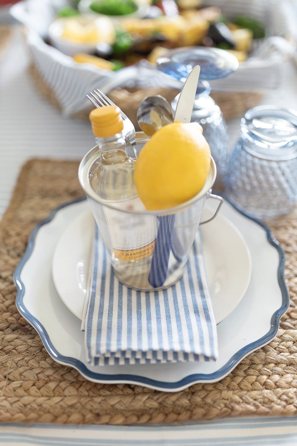 Clambake party tablescape ideas by blogger Stephanie Ziajka on Diary of a Debutante Clambake party tablescape ideas by blogger Stephanie Ziajka on Diary of a Debutante