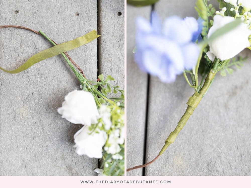 Blogger Stephanie Ziajka shows how to make a dog flower collar on Diary of a Debutante Blogger Stephanie Ziajka shows how to make a dog flower collar on Diary of a Debutante