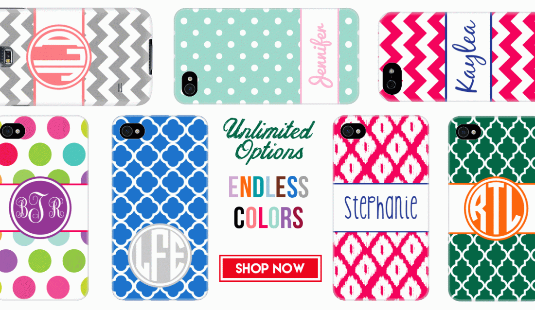 Unlimited Customized Smart Phone Case Options from Put A Case on Me Put A Case on Me, Smart Phone, Smart Phone Case, Monogram