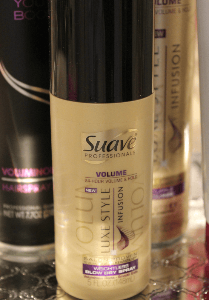 Suave Luxe Style Weightless Blow Dry Spray... smells amazing and works like a charm! Style Made Simple at Walmart