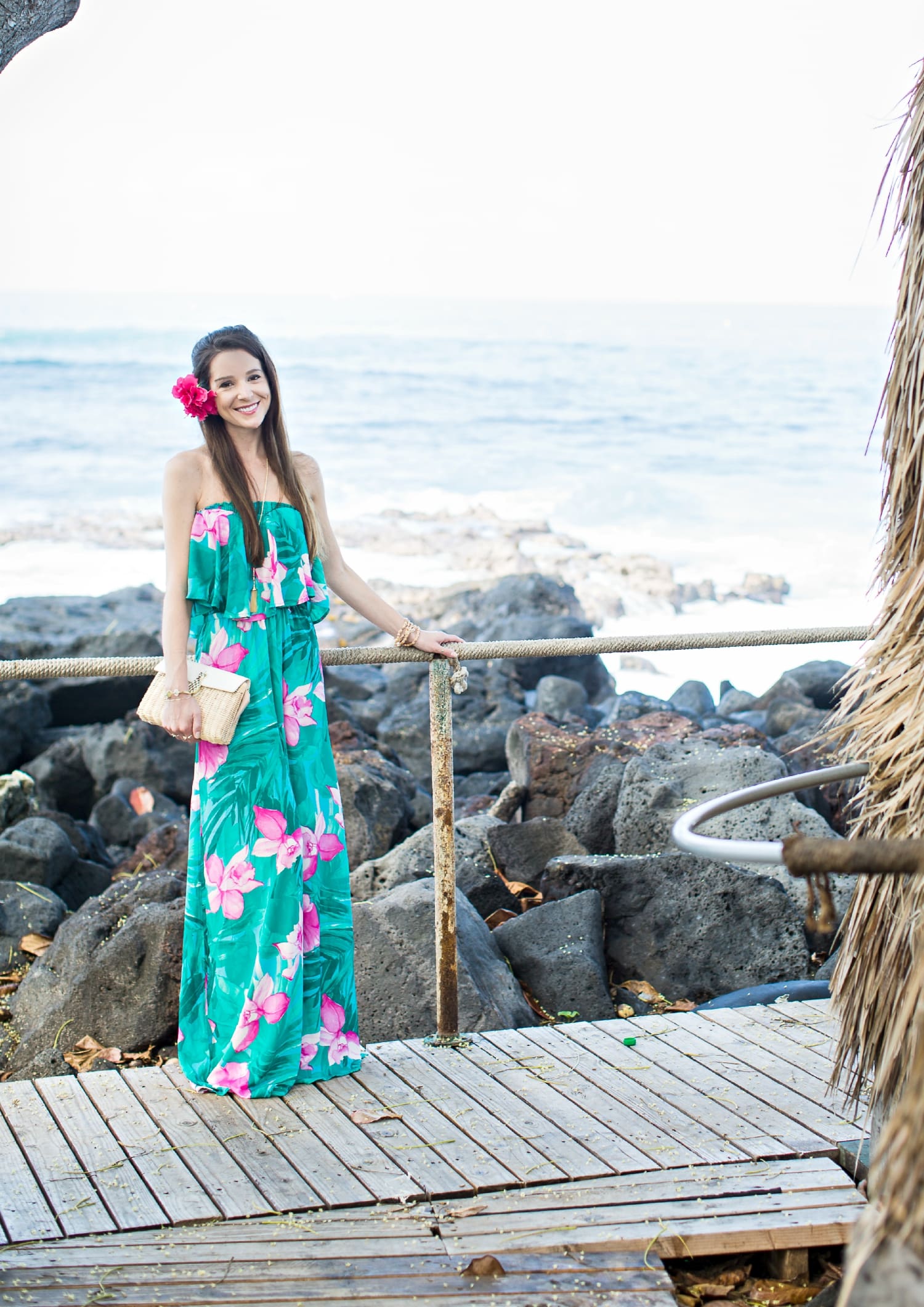 Hawaiian Maxi Dress, Show Me Your Mumu, Lei Bay, Hawaii, Karen Loudon Photography, Stephanie Ziajka, Diary of a Debutante