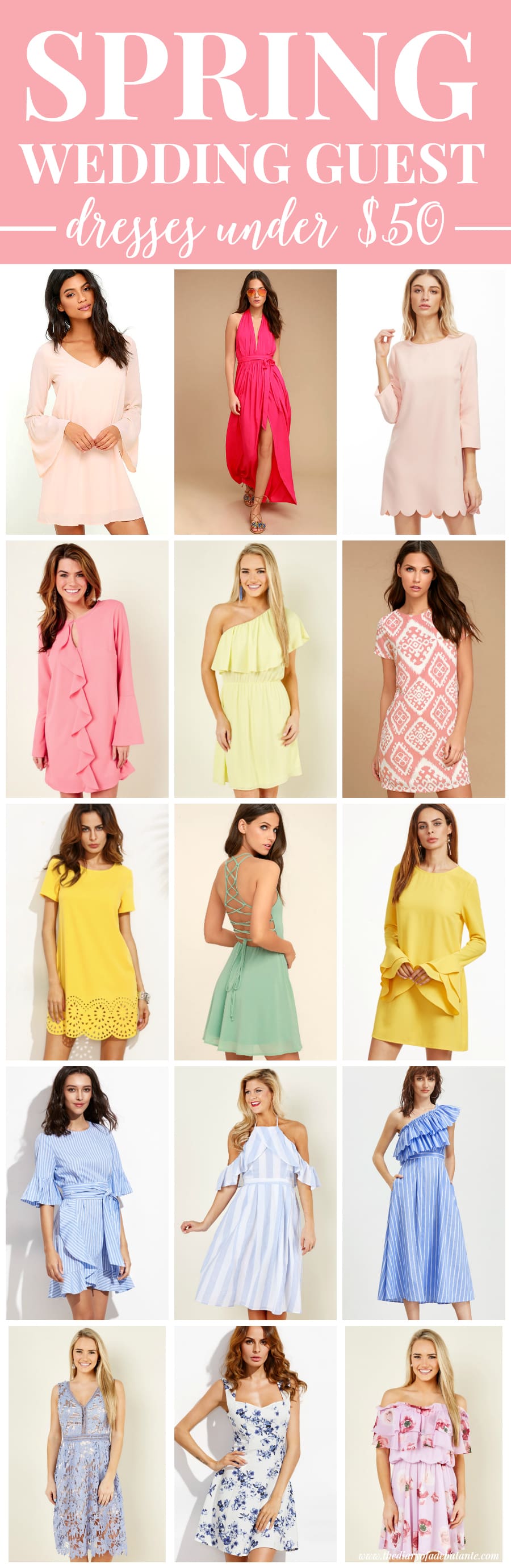Affordable Wedding Guest Dresses for Spring under $50 Affordable Wedding Guest Dresses for Spring under $50