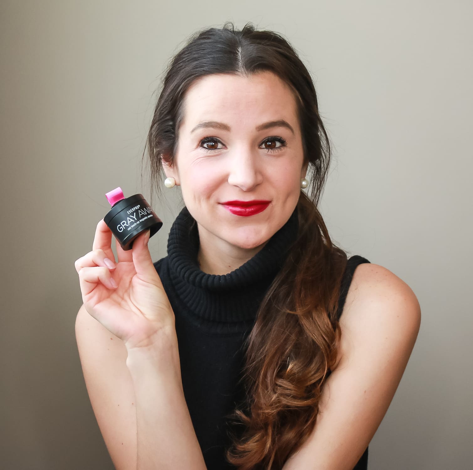 5-minute low messy ponytail hair tutorial by southern blogger Stephanie Ziajka from Diary of a Debutante