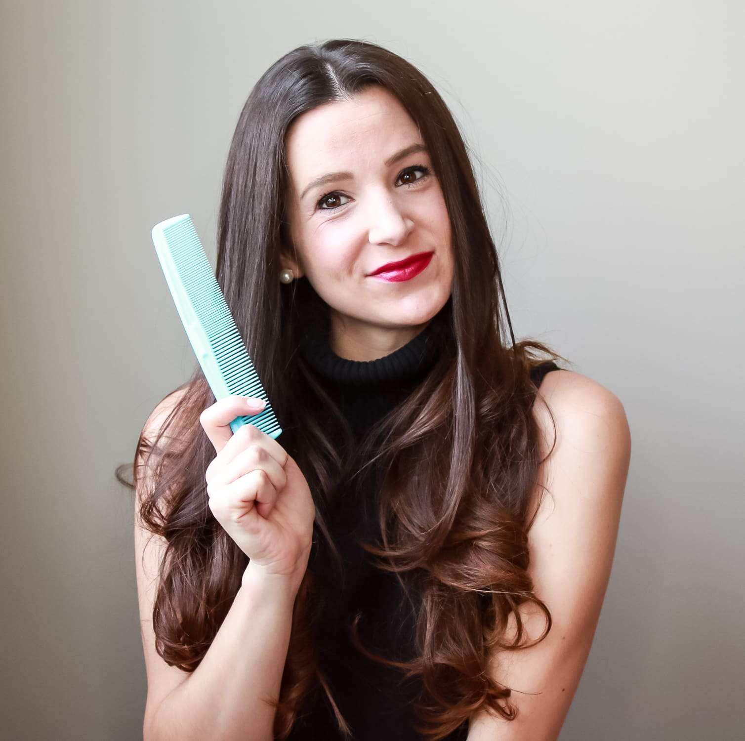 5-minute low messy ponytail hair tutorial by southern blogger Stephanie Ziajka from Diary of a Debutante