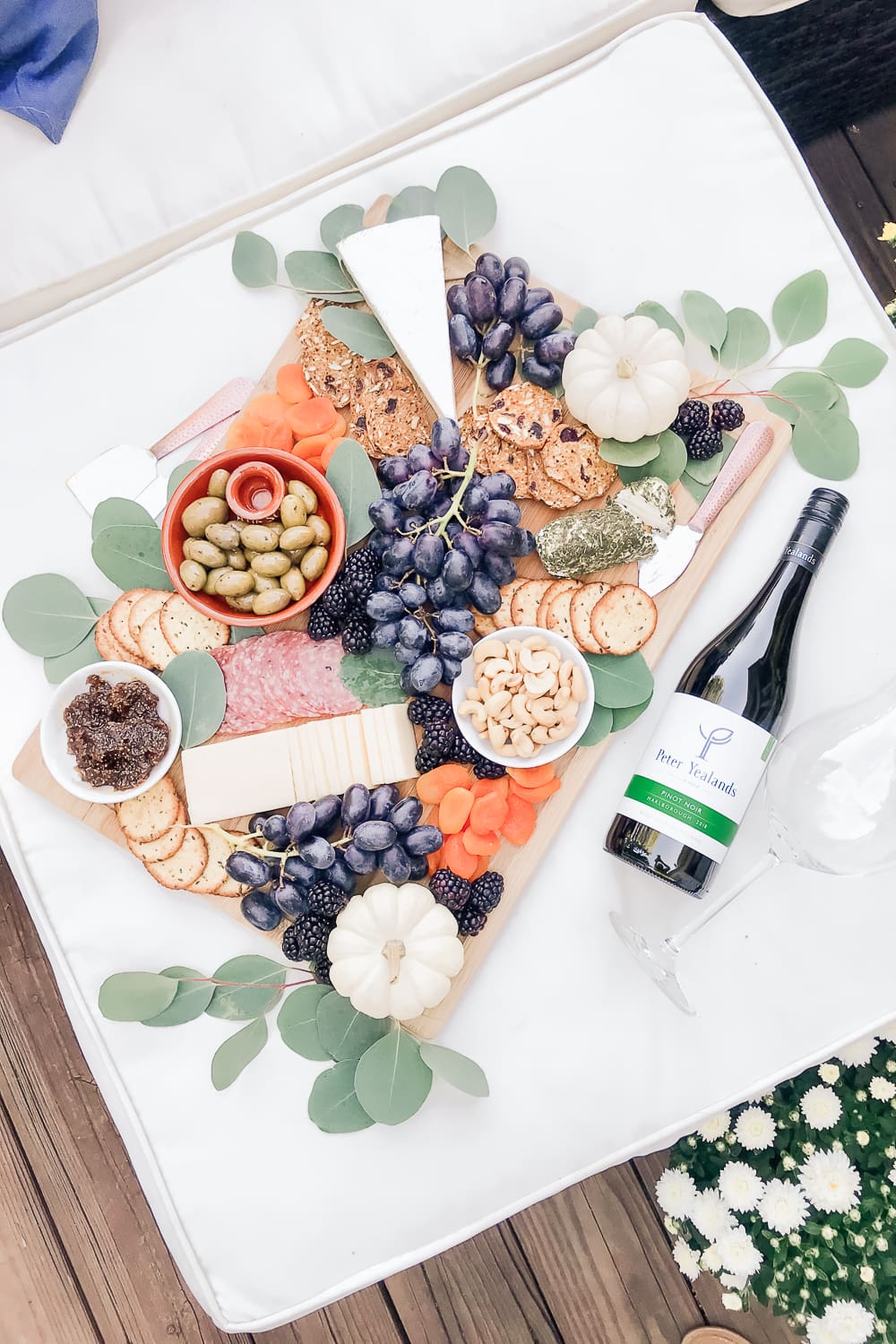 Blogger Stephanie Ziajka shows how to put together a fall charcuterie board on Diary of a Debutante Blogger Stephanie Ziajka shows how to put together a fall charcuterie board on Diary of a Debutante