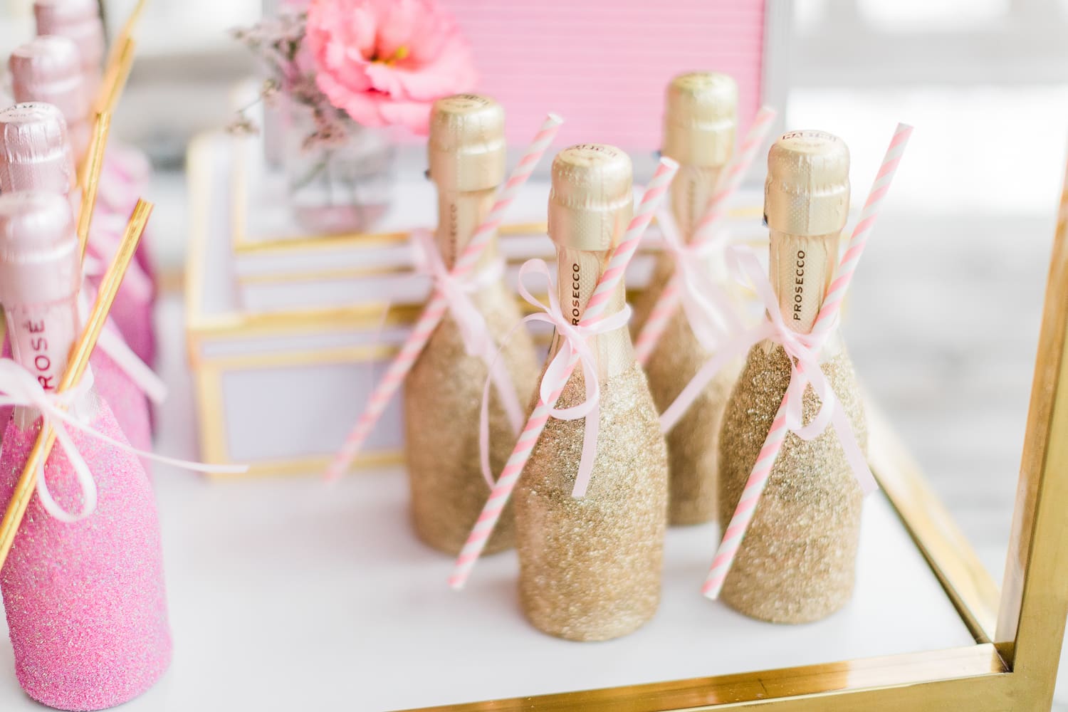 Southern lifestyle blogger Stephanie Ziajka shares a glitter prosecco bottle DIY project on Diary of a Debutante Southern lifestyle blogger Stephanie Ziajka shares a glitter prosecco bottle DIY project on Diary of a Debutante