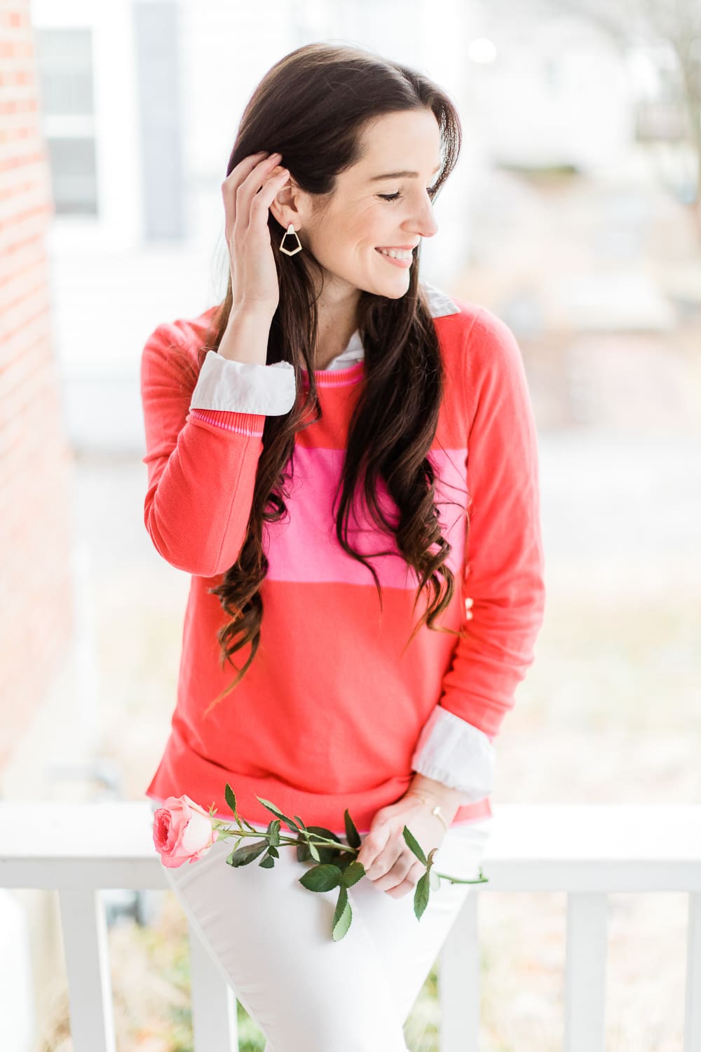 Kendra Scott Paxton earrings, Old Navy, colorblock sweater, M Gemi The Cammeo nude pumps, J Crew Factory white button down, Date Night Outfit Ideas for Valentine's Day, Valentines Day outfit ideas, Galentines Day outfit ideas, Valentines Day outfits, popular affordable fashion blogger, Stephanie Ziajka, popular affordable fashion blog, Diary of a Debutante Kendra Scott Paxton earrings, Old Navy, colorblock sweater, M Gemi The Cammeo nude pumps, J Crew Factory white button down, Date Night Outfit Ideas for Valentine's Day, Valentines Day outfit ideas, Galentines Day outfit ideas, Valentines Day outfits, popular affordable fashion blogger, Stephanie Ziajka, popular affordable fashion blog, Diary of a Debutante