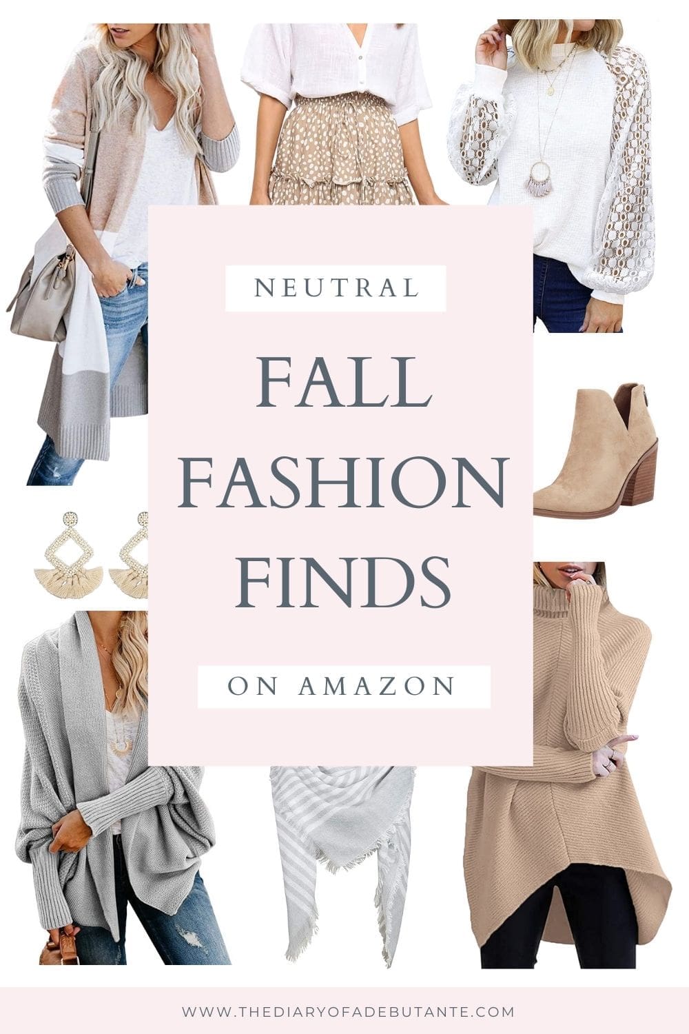 Affordable fashion blogger Stephanie Ziajka shares her favorite neutral fall fashion finds on Amazon on Diary of a Debutante Affordable fashion blogger Stephanie Ziajka shares her favorite neutral fall fashion finds on Amazon on Diary of a Debutante