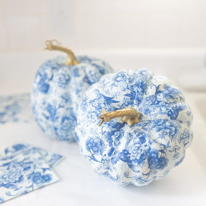 DIY Chinoiserie Pumpkins